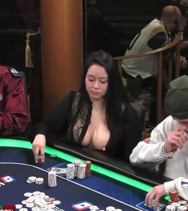 Sashimi:_Yesterday at @MaxPainMonday 10_20_40 500 Straddle I call KJo in SB BB makes 1400. I call Flop 769r He bets 1100. I raise 3000 as bluff. He goes ALL IN for 9k. What should I .mp4_20221221_105059.238.jpg